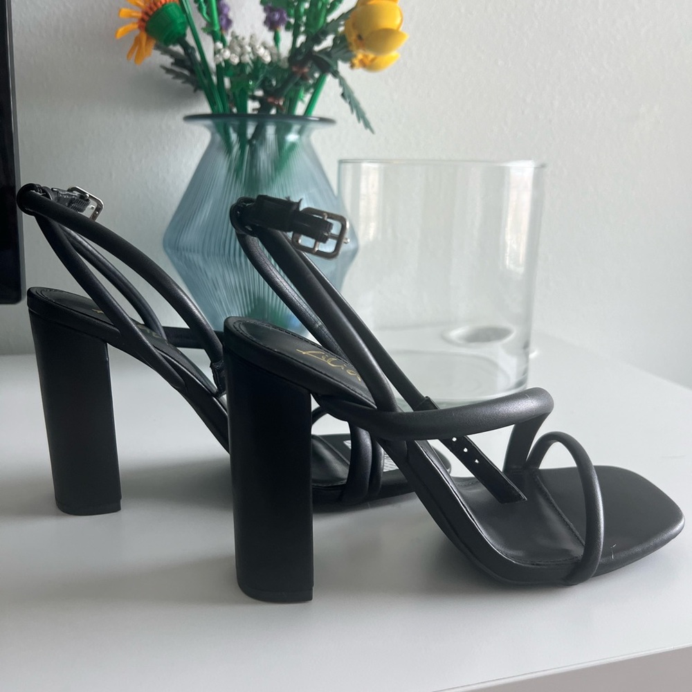 Black Strappy Heels